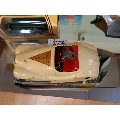 297 - Wonderjet in original box, Boxed Be-ro LLedo van and a radio Jibby car in original box