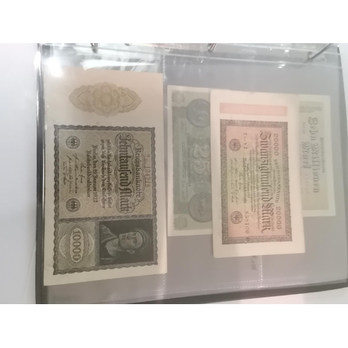 341 - x2 Albums of worldwide and GB and world bank notes plus Stamp and antique photo albums