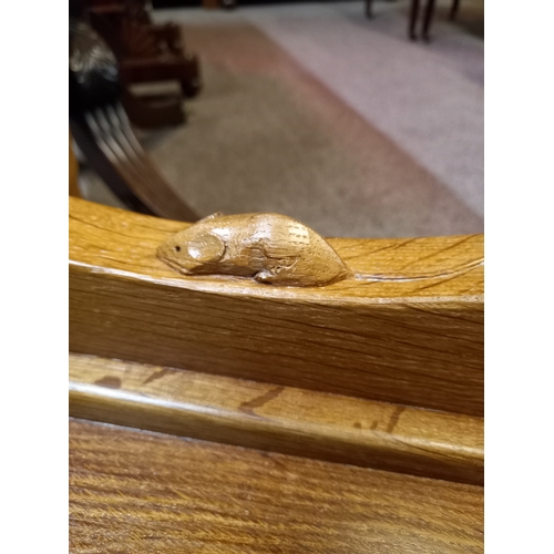 549 - Mouseman octagonal table D50cm x H47.5cm