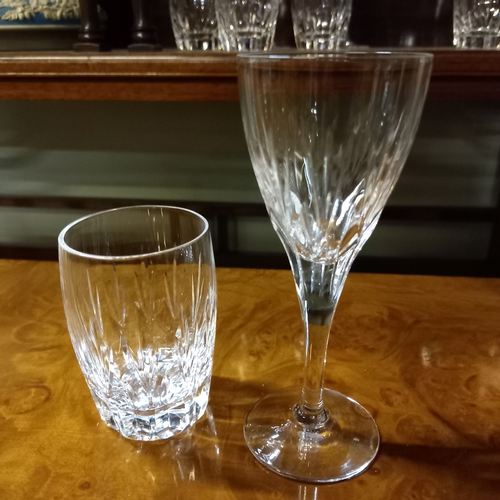 100 - A set of Waterford crystal glasses ex condition