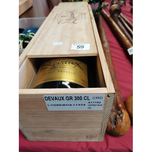 59 - A Jeroboam of Devaux Champagne in box