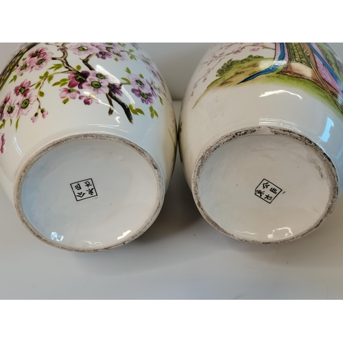 65 - x3 Chinese vases with character marks