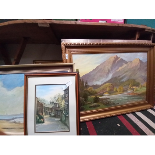 1355 - 20 x Framed pictures and paintings