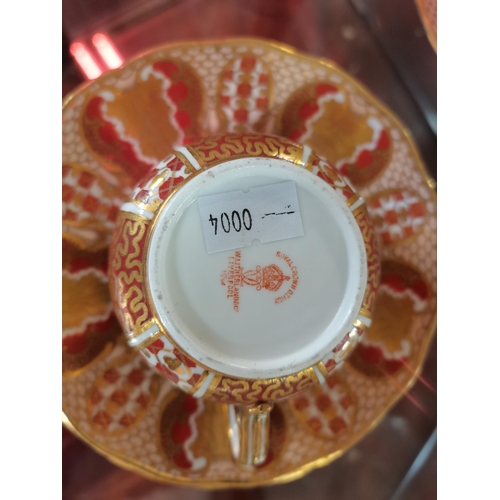 112 - Royal Crown Derby x6 Cups, Saucers and Side plates