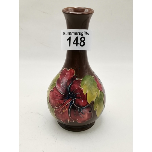 148 - Moorcroft Hibiscus vase H16cm