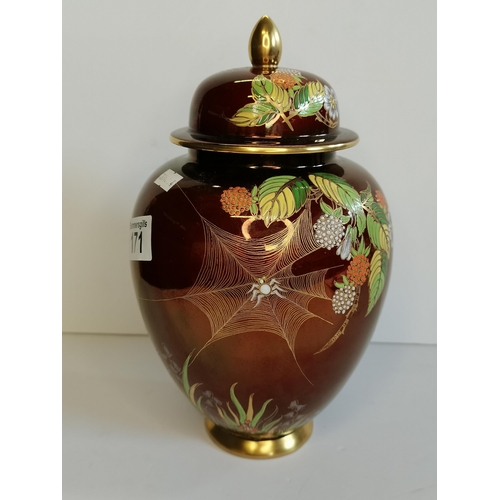 171 - Carltonware 'Rouge Rogale' Ginger Jar H30cm