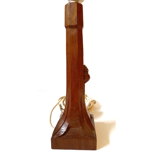 178 - Mouseman Table Lamp base - H29cm