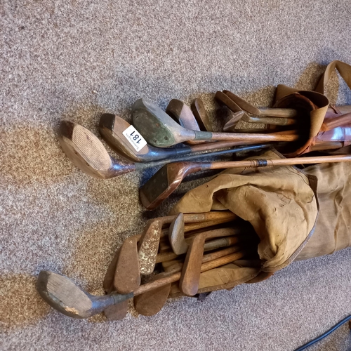 181 - x2 sets of antique wooden hickory shafted golf clubs ( inc FORGAN putter from St Andrews set 1860 , ... 