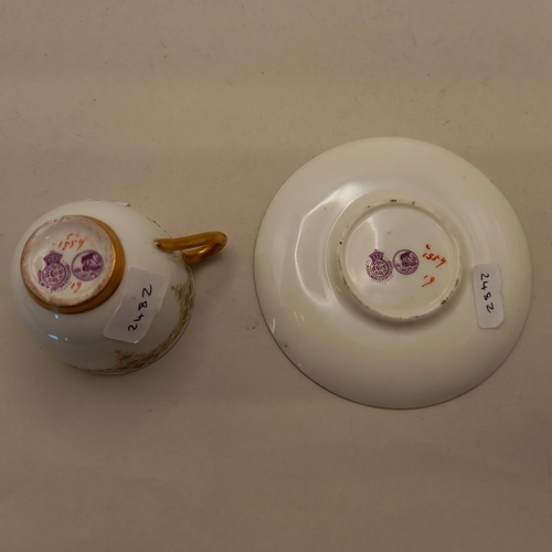 209 - Royal Worcester cup and saucer