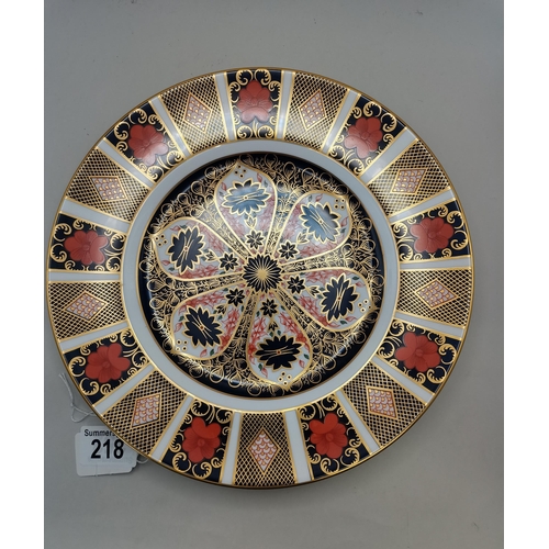 218 - Crown Derby Plate 1128 XLIX D27cm