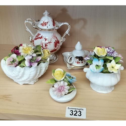 323 - A collection of Coalport ornaments