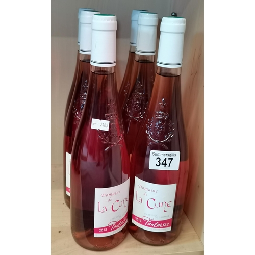 347 - x6 bottle of x12 Bottles of Saumur 2013 wine Rose (Domain de La Cune)