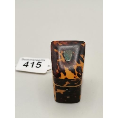 415 - Small tortoiseshell box