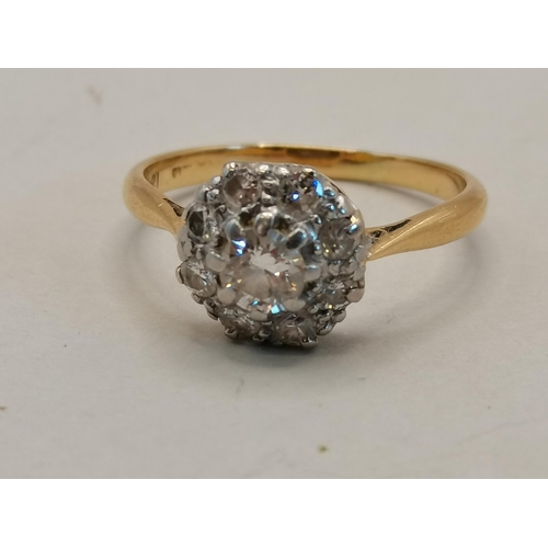 418 - 18ct Gold Engagement ring size O 3grams