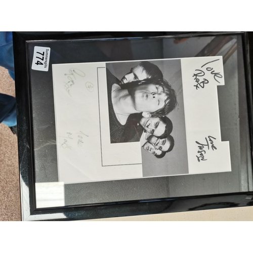 774 - Framed signed photograph of Take That