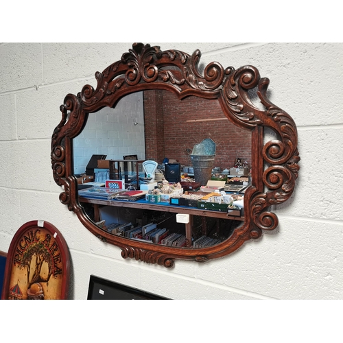 780c - Wall mirror in wooden frame