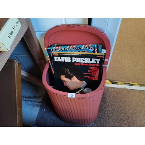 790 - A Large collection of 1960's/1970's LPs including Elvis Presley and Anita Harris etc etc