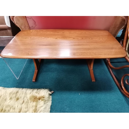 917 - Gold Ercol Coffee table (with gold ercol label) 127cm x 66cm