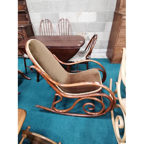 919 - Antique Bentwood rocking chair