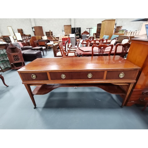 1028 - Antique mahogany sideboard / square piano  W163cm x D60cm x H80cm