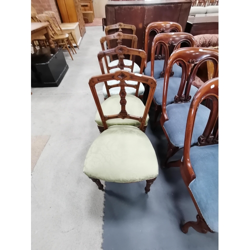 1032 - x 4 Victorian dining chairs