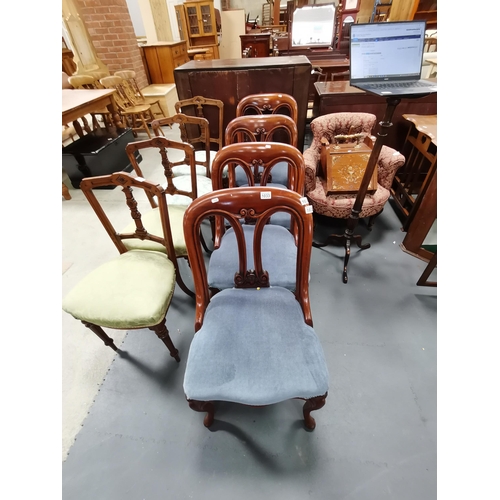 1033 - x 4 Edwardian Mahogany dining chairs