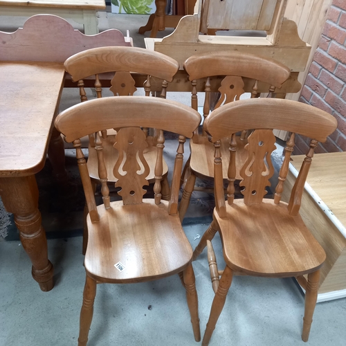 1106 - x4 pine kitchen chairs