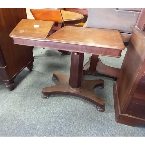 1139 - Antique Mahogany reading table 90cm x 45cm