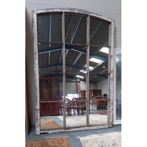 1163 - Very Large Mirror converted from old warehouse window. W167cm x H247cm