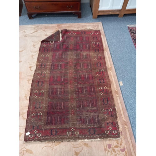 1178 - x2 rugs (worn) 100cm x 217cm and 112cm x 195cm