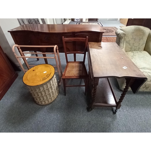 1185 - Misc. furniture incl sideboard, drop leaf table, chair etc