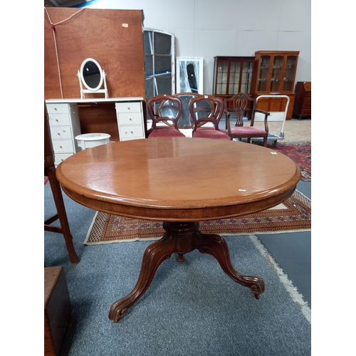 1194 - Victorian mahogany centre table  105cm Diameter