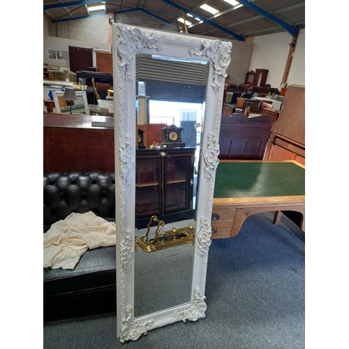 1227 - 6ft painted and carved mirror