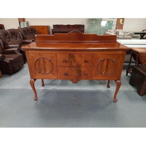 1252 - Antique buffet sideboard W150cm x D51cm x 95cm Ht