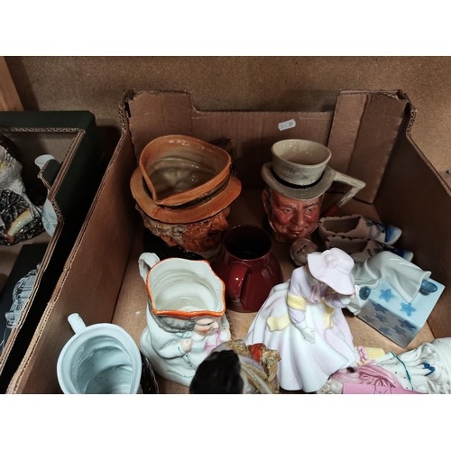 1272 - 2  Boxes of Miscellaneous Ceramics to Include Royal Doulton, Aynsley and Wedgwood