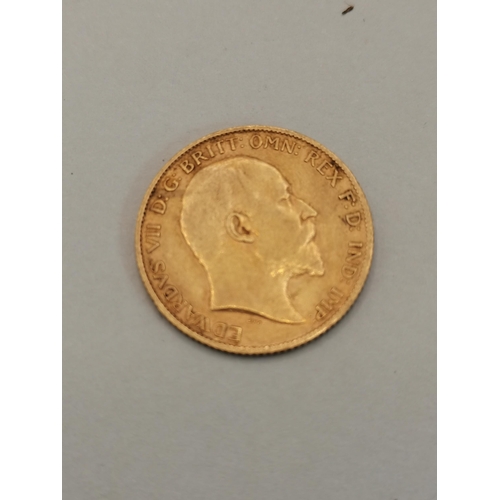 435 - Gold 1/2 Sovereign 4 grams 1906