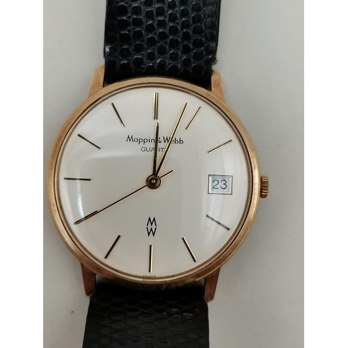 444 - Mappin and Webb Gents wrist watch from British Rail