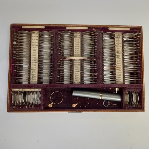 286 - Antique Victorian Optical trial lens set