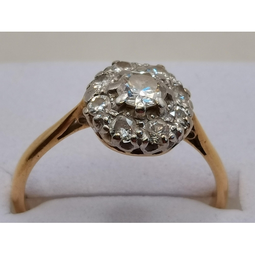 418 - 18ct Gold Engagement ring size O 3grams