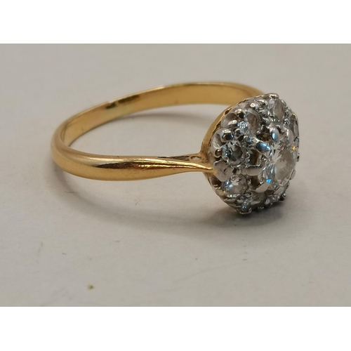 418 - 18ct Gold Engagement ring size O 3grams