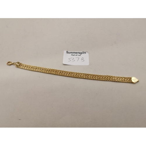 537b - An 14k gold bracelet 6g 18cm long