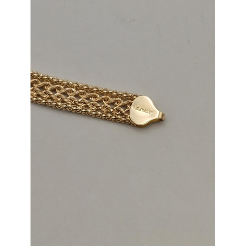 537b - An 14k gold bracelet 6g 18cm long