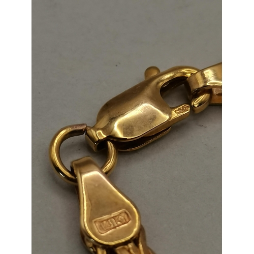 537k - A 14k gold bracelet 4g