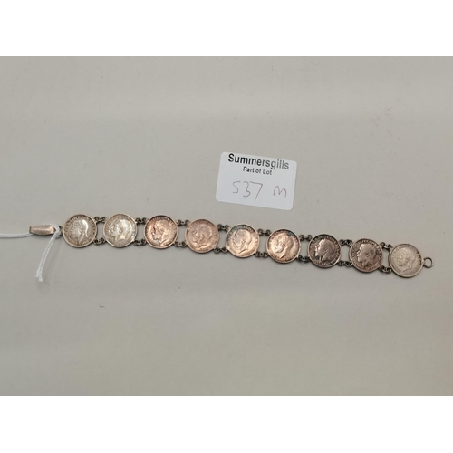 537m - A six pence bracelet