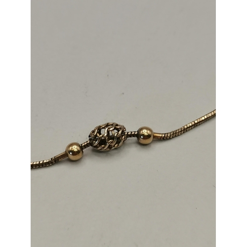 537q - A 14k gold bracelet 4g