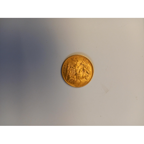 574 - Half Gold Sovereign 4 grams 1914