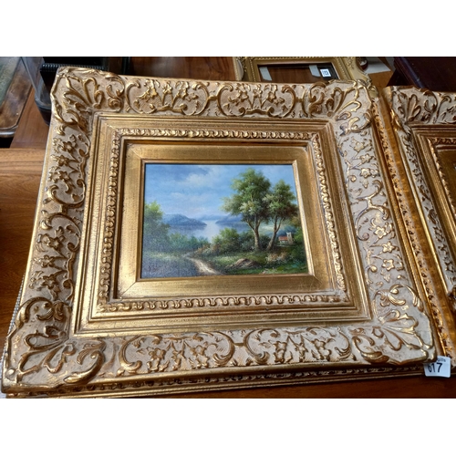 617 - A Pair of signed Original Oil on Canvas by John Carracci. 25.5cm x 20cm exceptional quality depictin... 