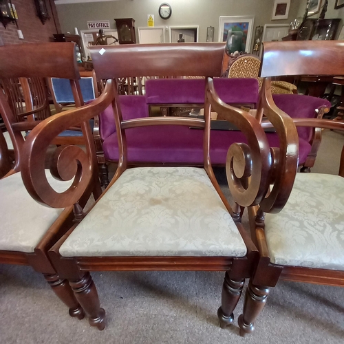 702 - Victorian dining chairs 6 plus 2 carvers