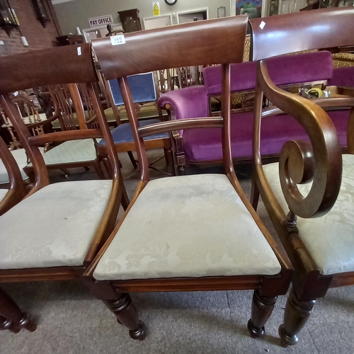 702 - Victorian dining chairs 6 plus 2 carvers