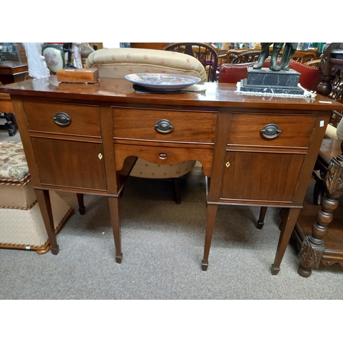 728 - Regency Mahogany dressing/writing table W124cm x D43cm x H86cm